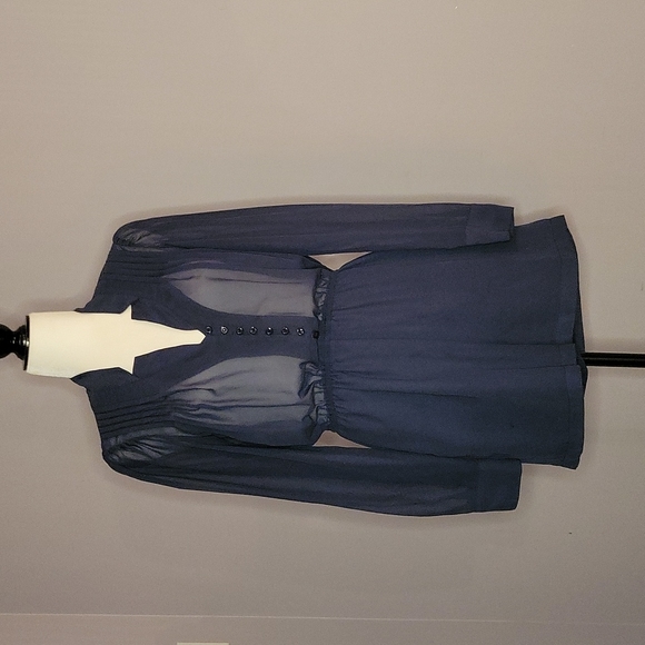 BCBGeneration Navy Romper - Picture 1 of 2